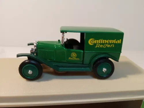 Dronehint Eligor 1:43 Diecast 1925 Opel Van, Laubfrosch-Continental Tyres, NEW Parts