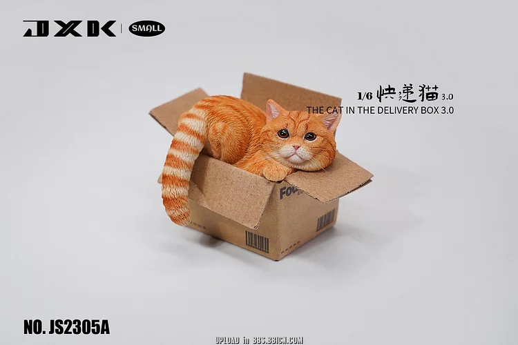 PRE-ORDER JXK small Studio The Cat In The Delivery Box 3.0 (JS2305ABCD) 1/6 Statue(GK)