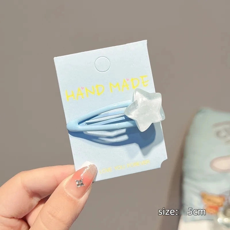 Women’s Cute Clouds Star Plastic Hair Clip