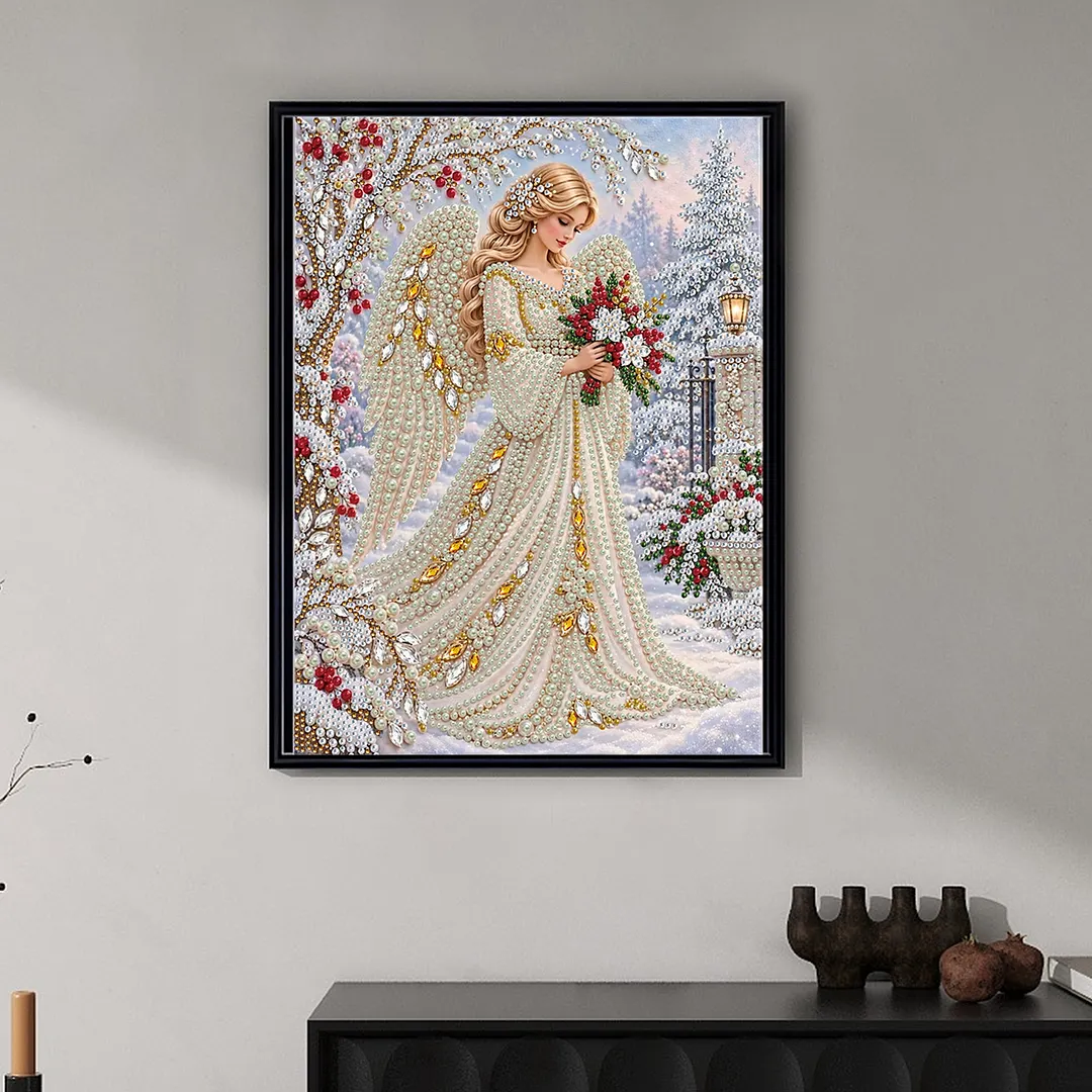 Pearl Painting Kit for Adults Christmas Winter Angel