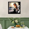 Black Dress Beauty-Special Shaped Diamond Painting