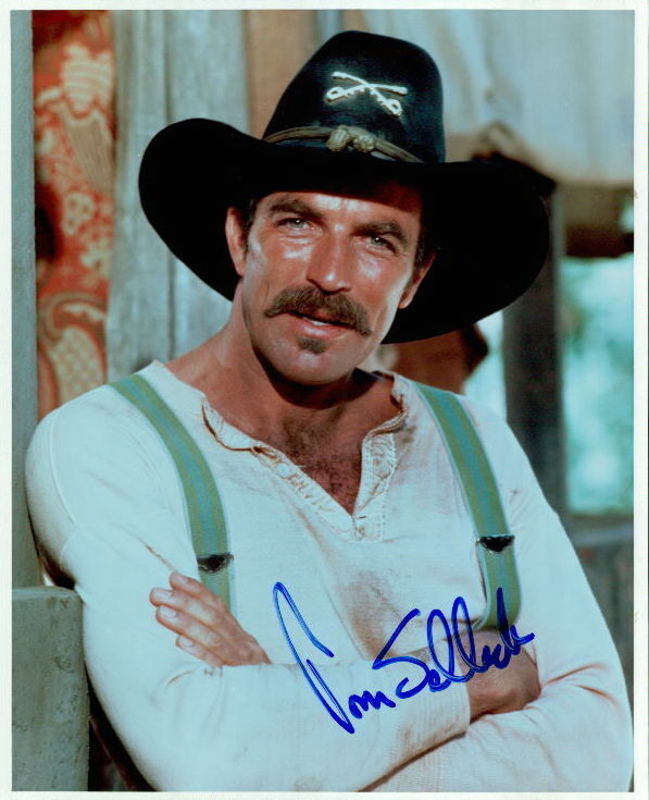 Tom Selleck (The Sacketts) signed in-person 8x10 Photo Poster painting
