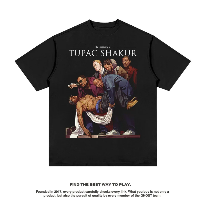 Homage TUPAC SHAKER 2PAC Short Sleeve T-shirt High Street