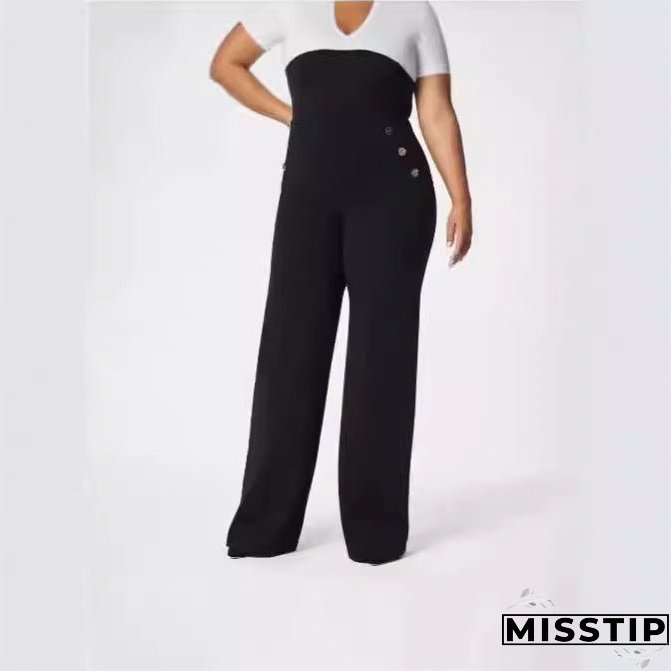 Women's Fashion Wear Casual Straight High Waist Pants
