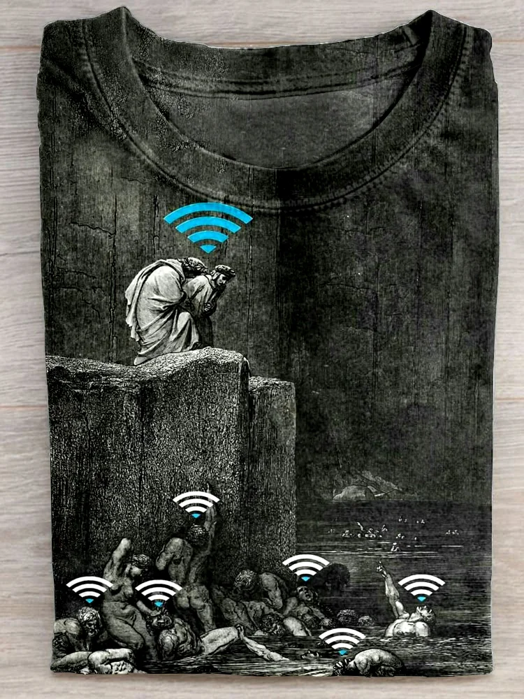 Eagerlys  Victims Without Signal and Survivors with Signal Art Print T-shirt Eagerlys