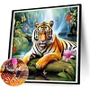 Diamond Painting-DIY Full Round Drill Tiger