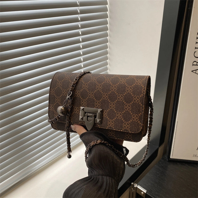 Fashion Women’s Bag New Leopard Print Underarm Bag Korean Fashion Trend Chain Shoulder Bag Messenger Bag