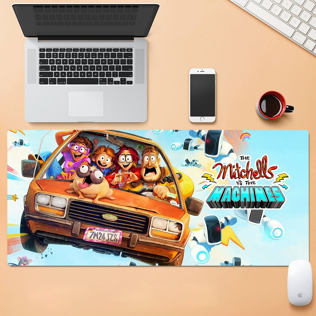 The Mitchells Vs The Machines Mouse Pad Extended Large Mouse Pad for Game Office Home Use
