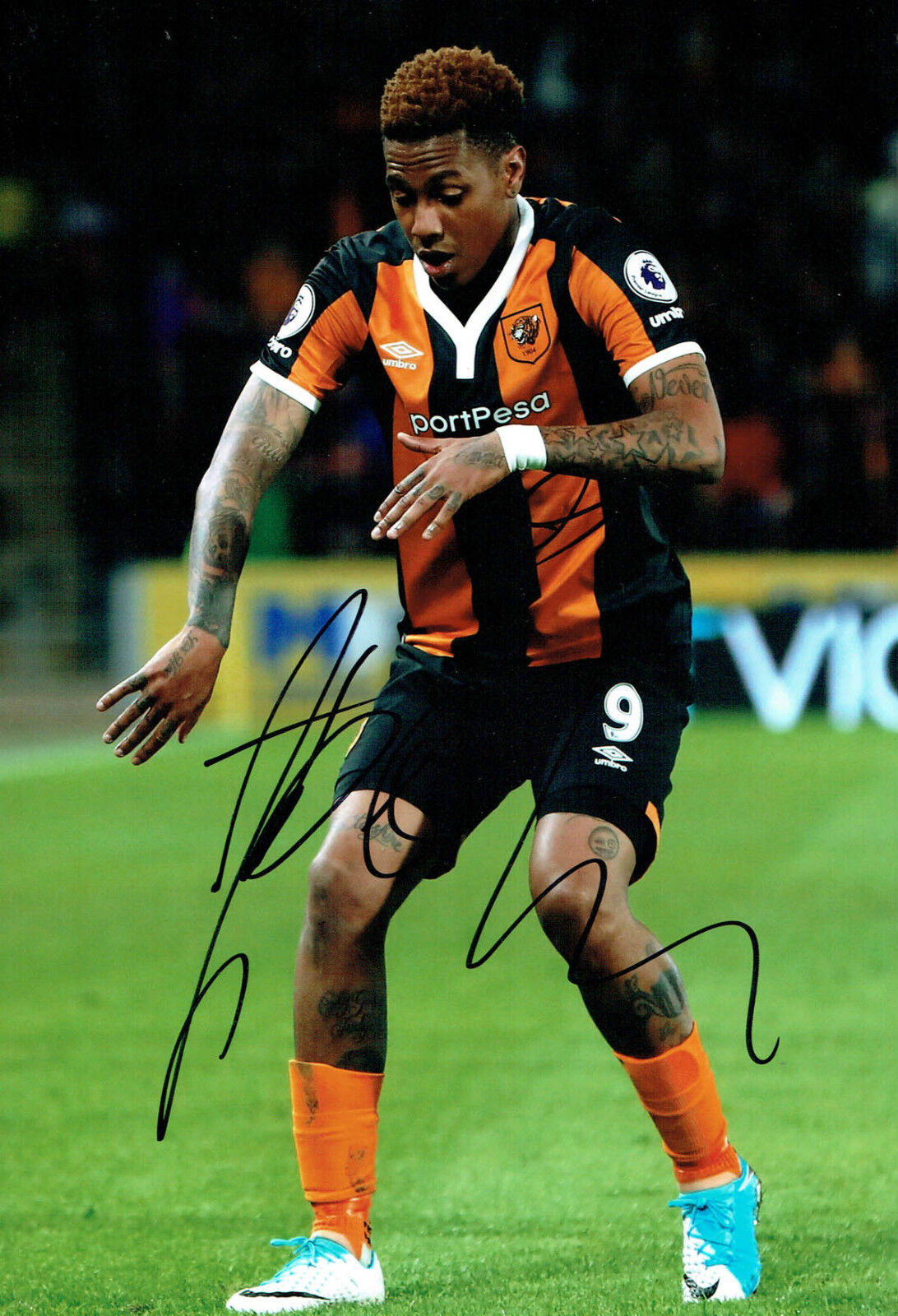 Abel HERNANDEZ Signed Autograph 12x8 Football Hull City Photo Poster painting A AFTAL COA