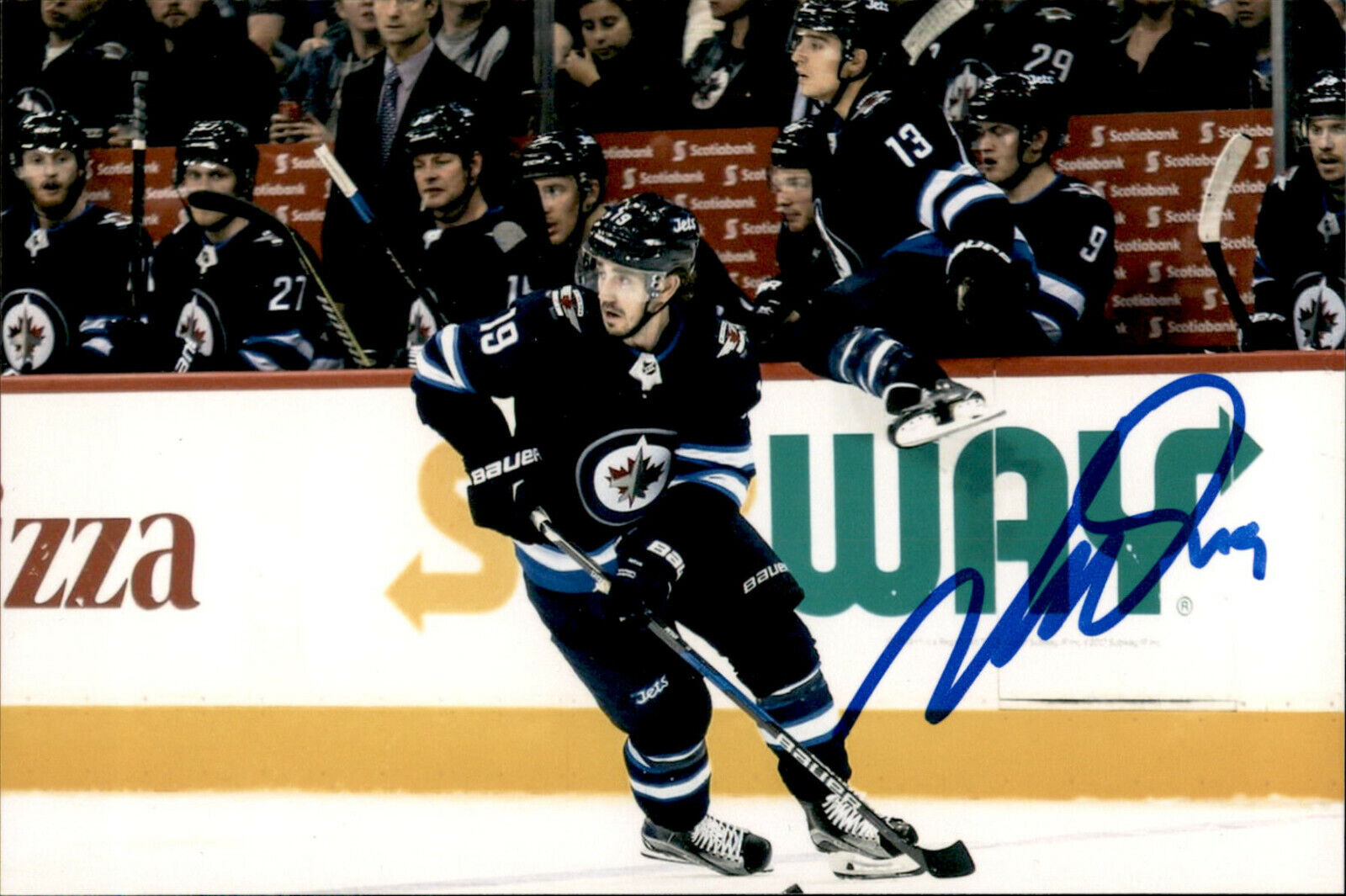 Nic Nicolas Petan SIGNED 4x6 Photo Poster painting WINNIPEG JETS #2