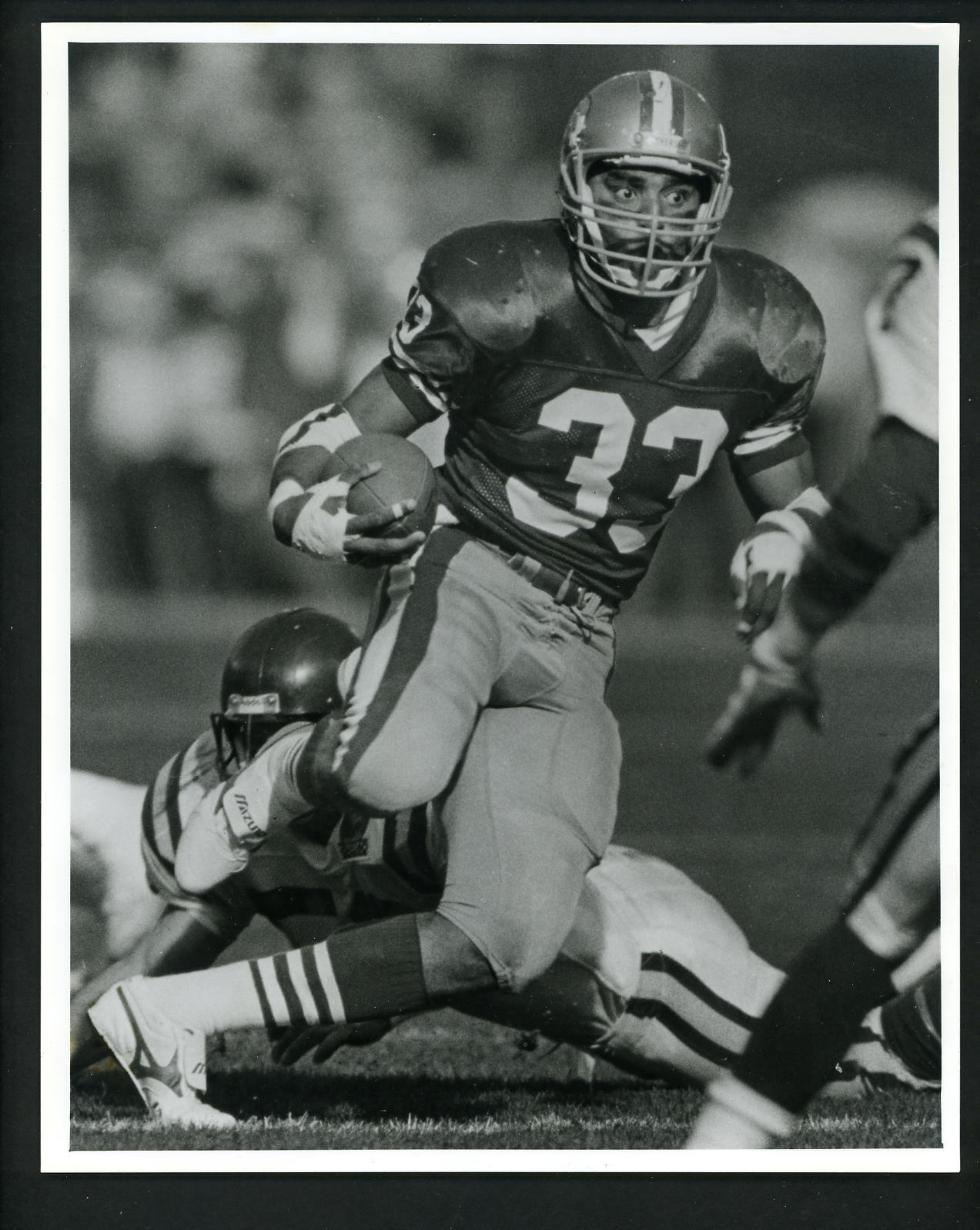 Roger Craig 1989 Press Original Photo Poster painting San Francisco 49ers