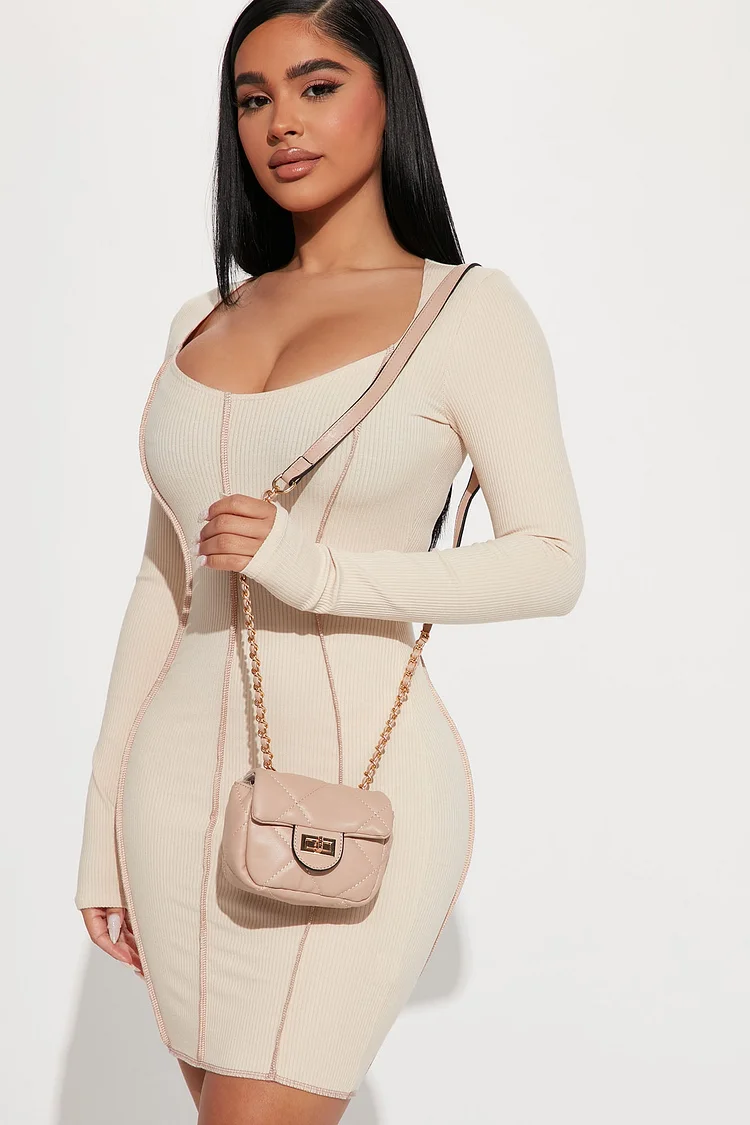 Letting Go Crossbody Handbag - Nude