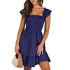 Casual Sleeveless Square Neck Dress