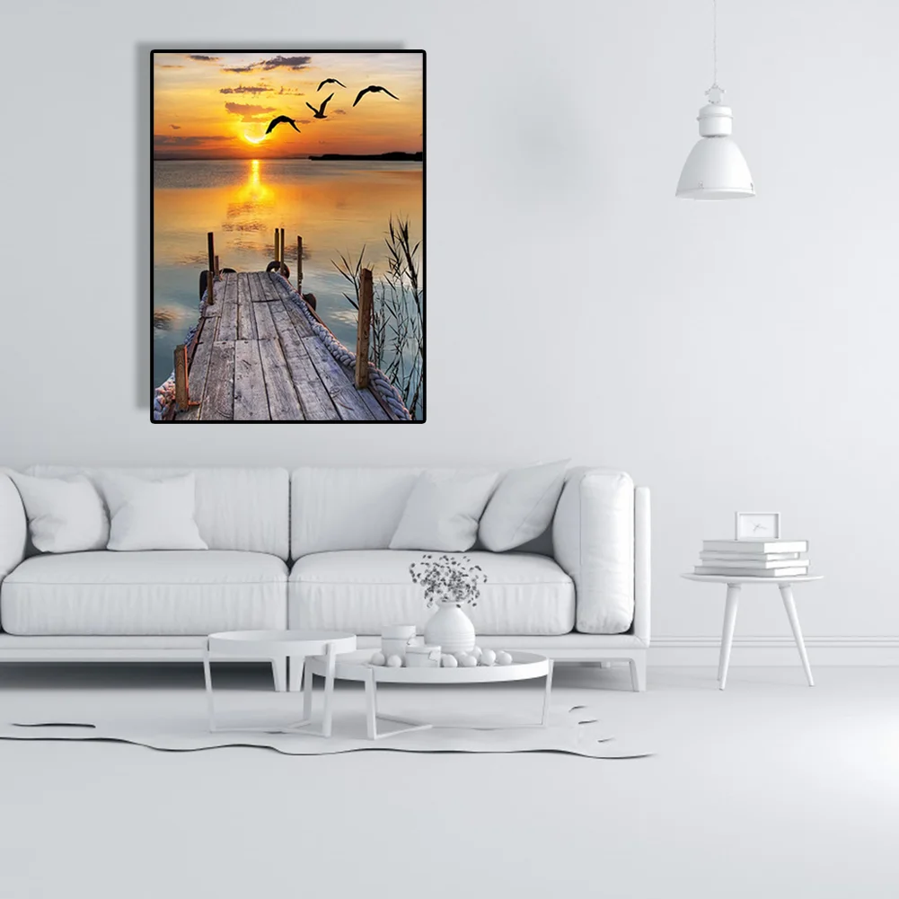 Seagull Bridge - Paint By Number(40*50cm)