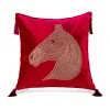 Horse Velvet Home Living Creative Cushion Pillow Cover