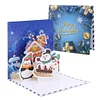 (US Only)6PCS DIY Diamond Art Greeting Cards Xmas Designs for Festivals and Celebrations