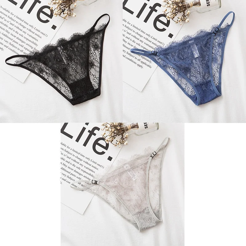 3pcs Sexy Briefs Lace Panties For Woman Underwear Briefs Hot Sale Female Breifs Underwear For Woman Panties Sexy Ladies Briefs