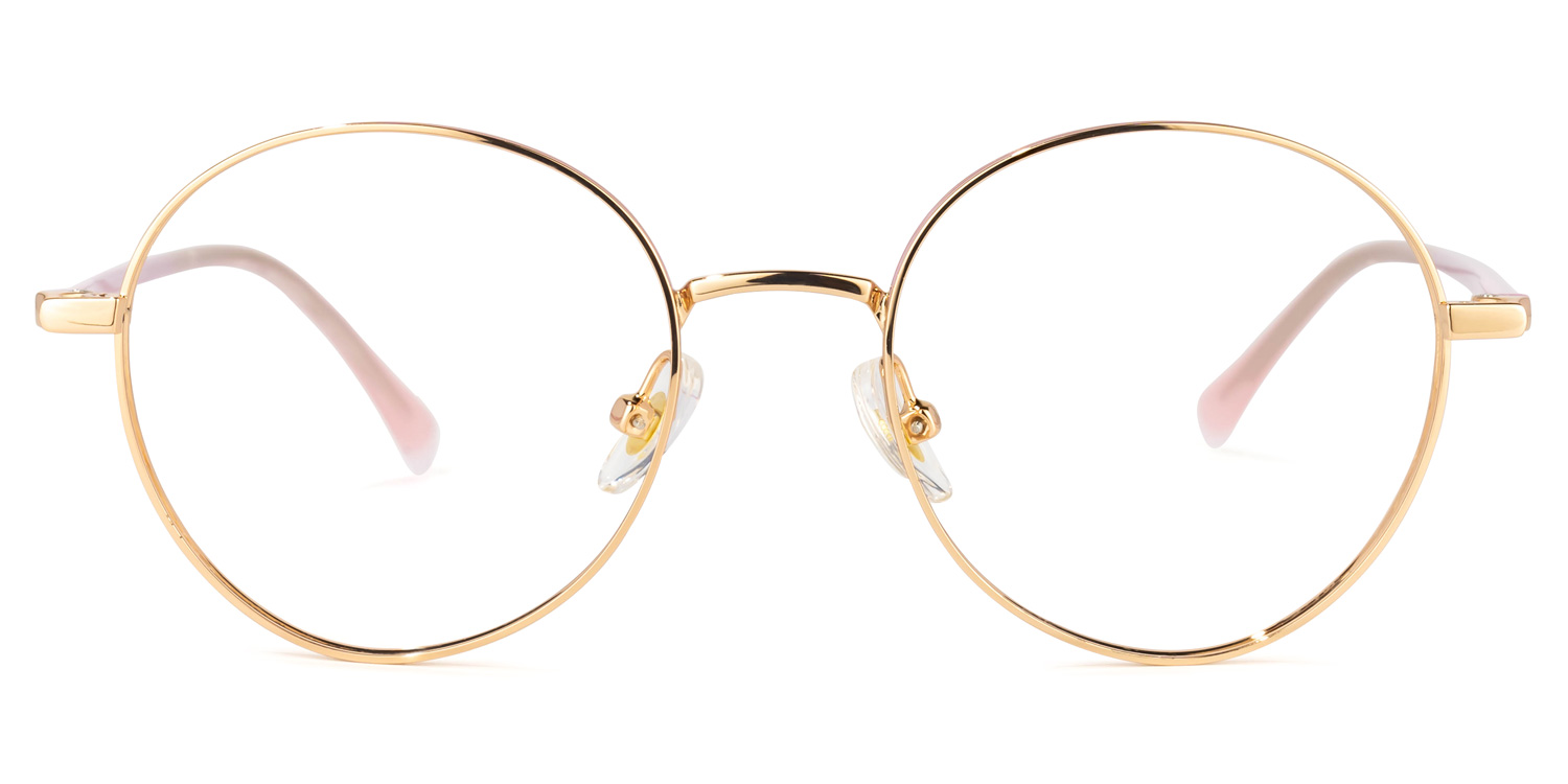 Infant Rosa-Gold Rund Brille Rosa-Gold