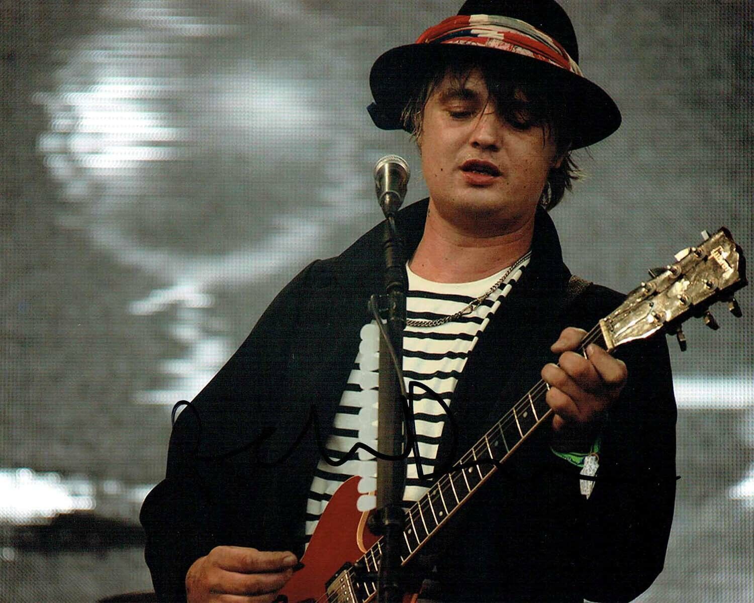 Pete DOHERTY SIGNED Autograph 10x8 Photo Poster painting 1 AFTAL COA Libertines Baby Shambles