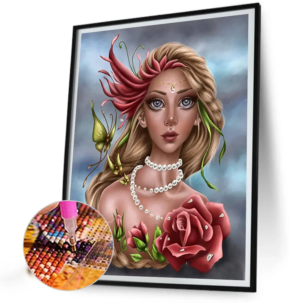 Full Round Diamond Painting 40*50cm - Girl