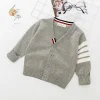 Kids Baby Boy Striped Knitting Cardigan Sweater Coat