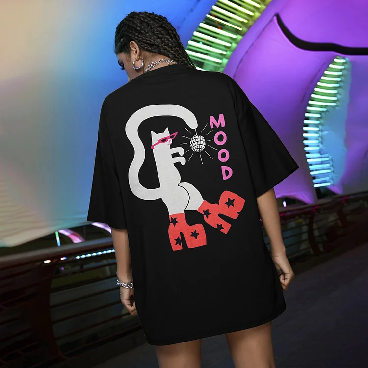 Mood Cat Is Dancing Women's T-shirt