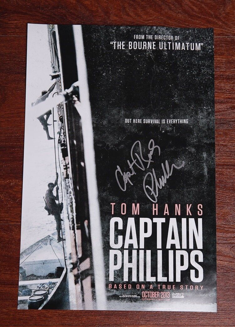 **Captain Phillips Movie *CAPTAIN RICHARD PHILLIPS* Signed 12x18 Photo Poster painting C2 COA**