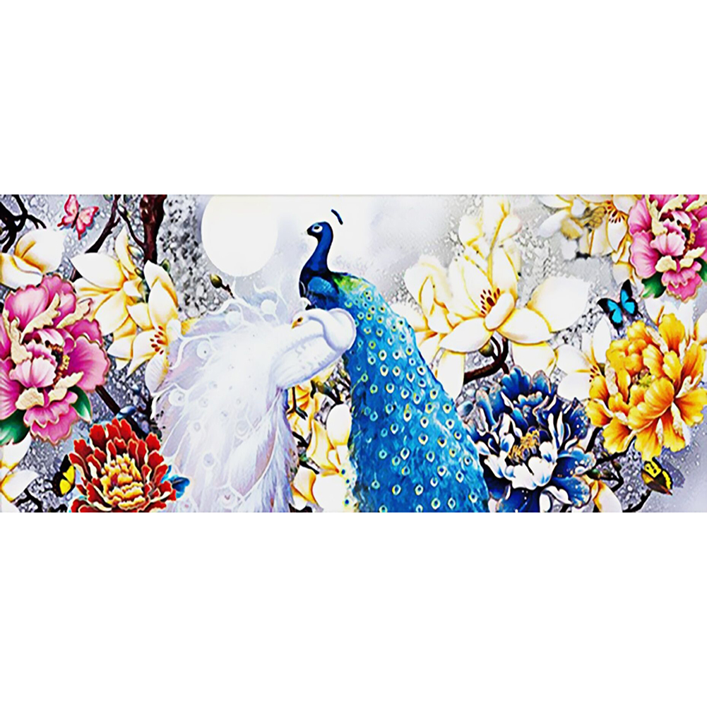 

Peacock-Special-Shaped Drill Diamond Painting-100X50CM, 501 Original