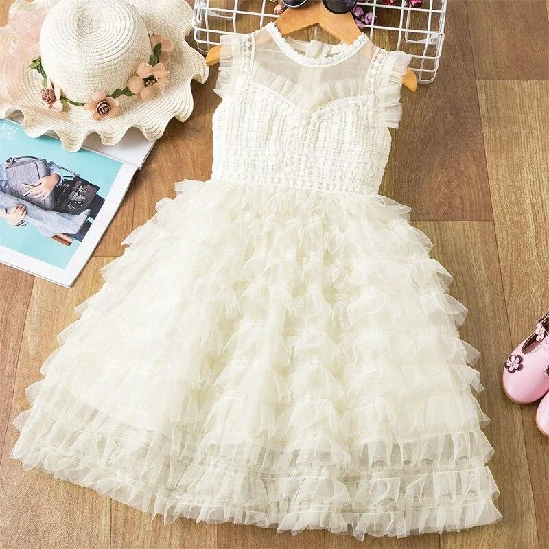 Sequins Vestido Infantil Summer Kids Princess Dress Girls Party Costumes Children Birthday Party School Casual Dresses for Girls