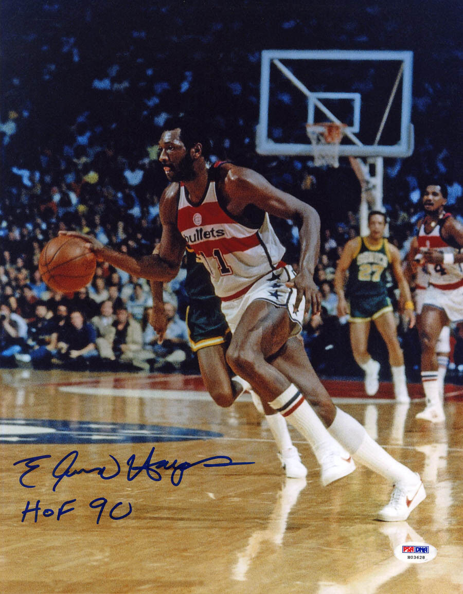 Elvin Hayes SIGNED 11x14 Photo Poster painting + HOF 90 Washington Bullets PSA/DNA AUTOGRAPHED