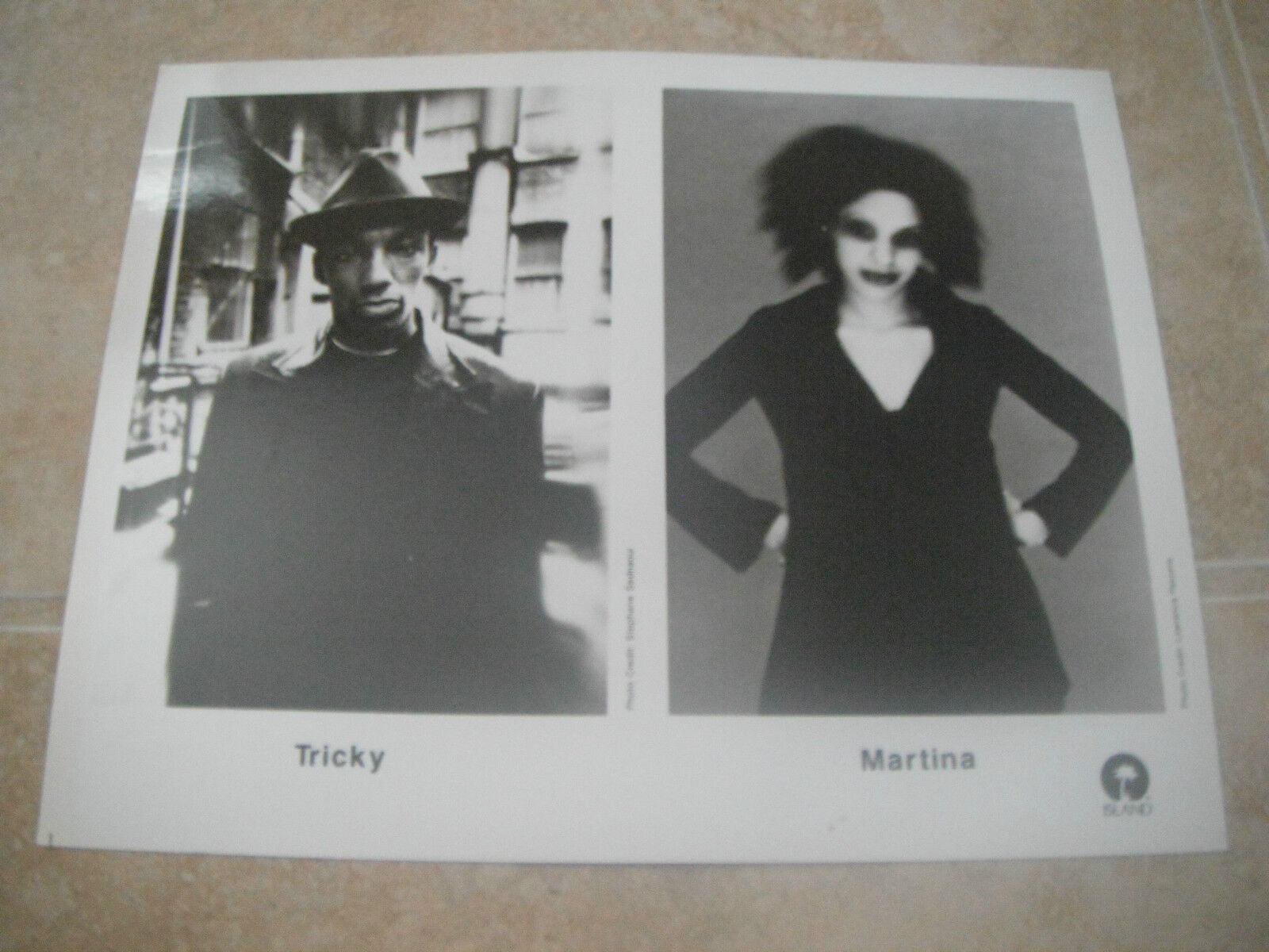 Tricky Martina Topley-Bird B&W 8x10 Promo Photo Poster painting Picture