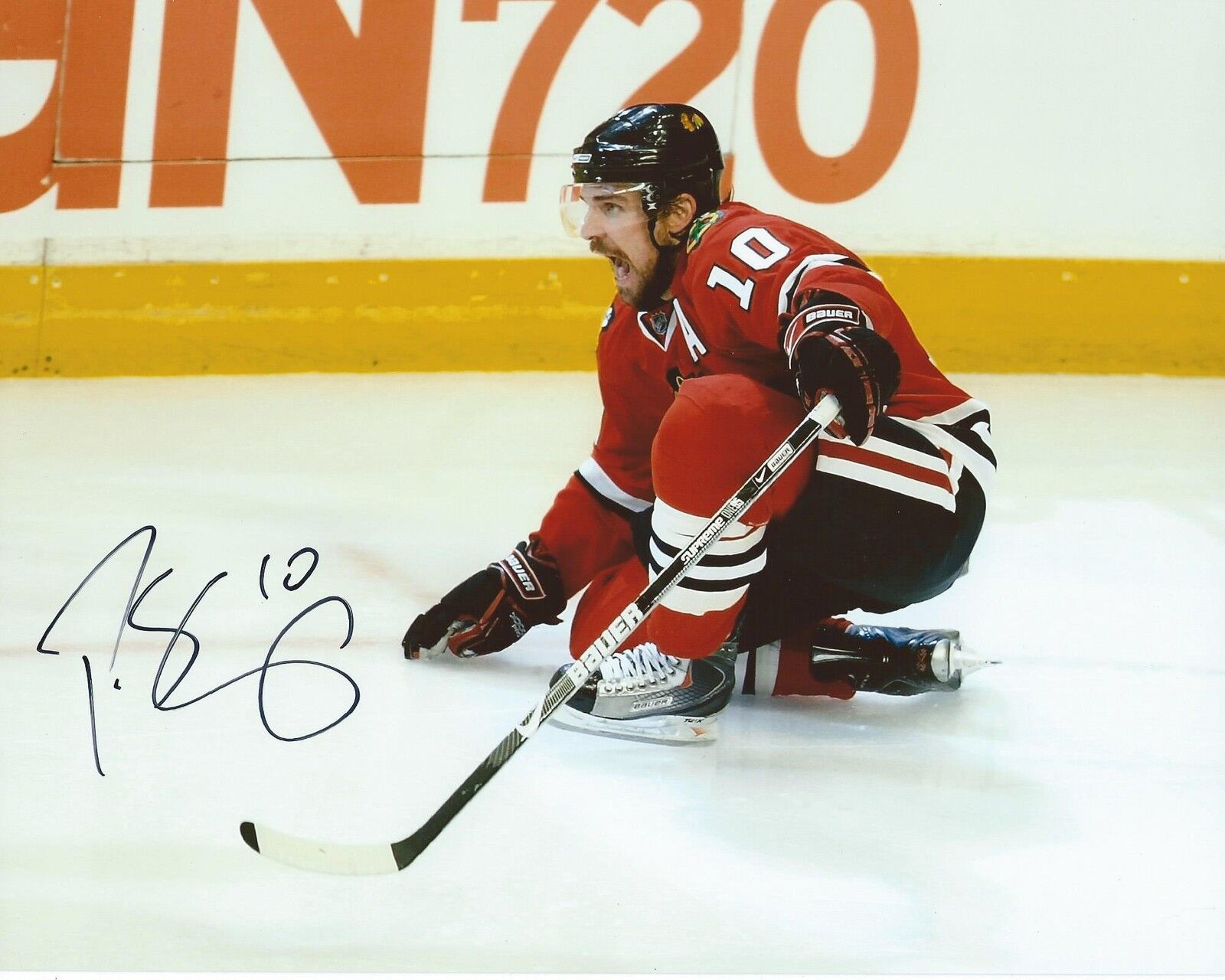 Patrick Sharp Signed 8x10 Photo Poster painting Chicago Blackhawks Autographed COA