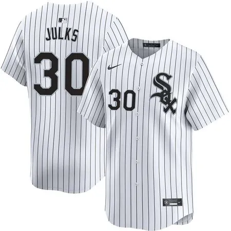 Men's Chicago White Sox #30 Corey Julks White Home Official Player Jersey XBLV