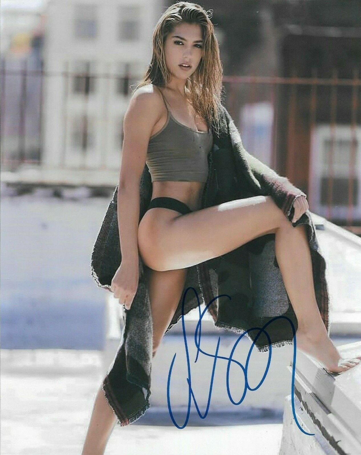 SISTINE STALLONE Autographed 8 x 10 Signed Photo Poster painting COA