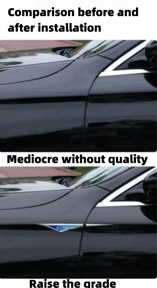 Car fender modification car logo metal sticker