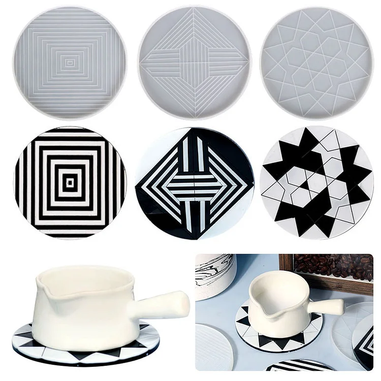 Pattern Coaster Resin Molds