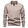 Men's Casual Half-zip Stand Collar Sweater by Inlyline