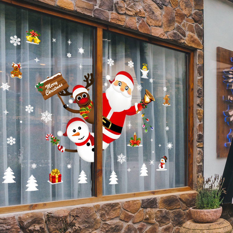 Tegooe Reusable Christmas Window Clings - Waterproof Static Decals for Home Decor