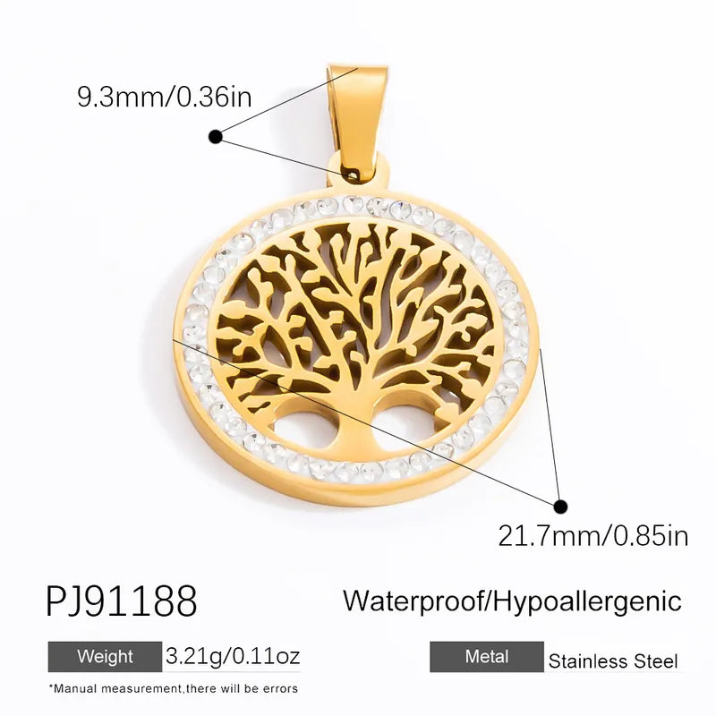 1 Piece 11.1*11.2MM 15.7*17MM 304 Stainless Steel Heart Shape Pendant Chain Jewelry Accessories