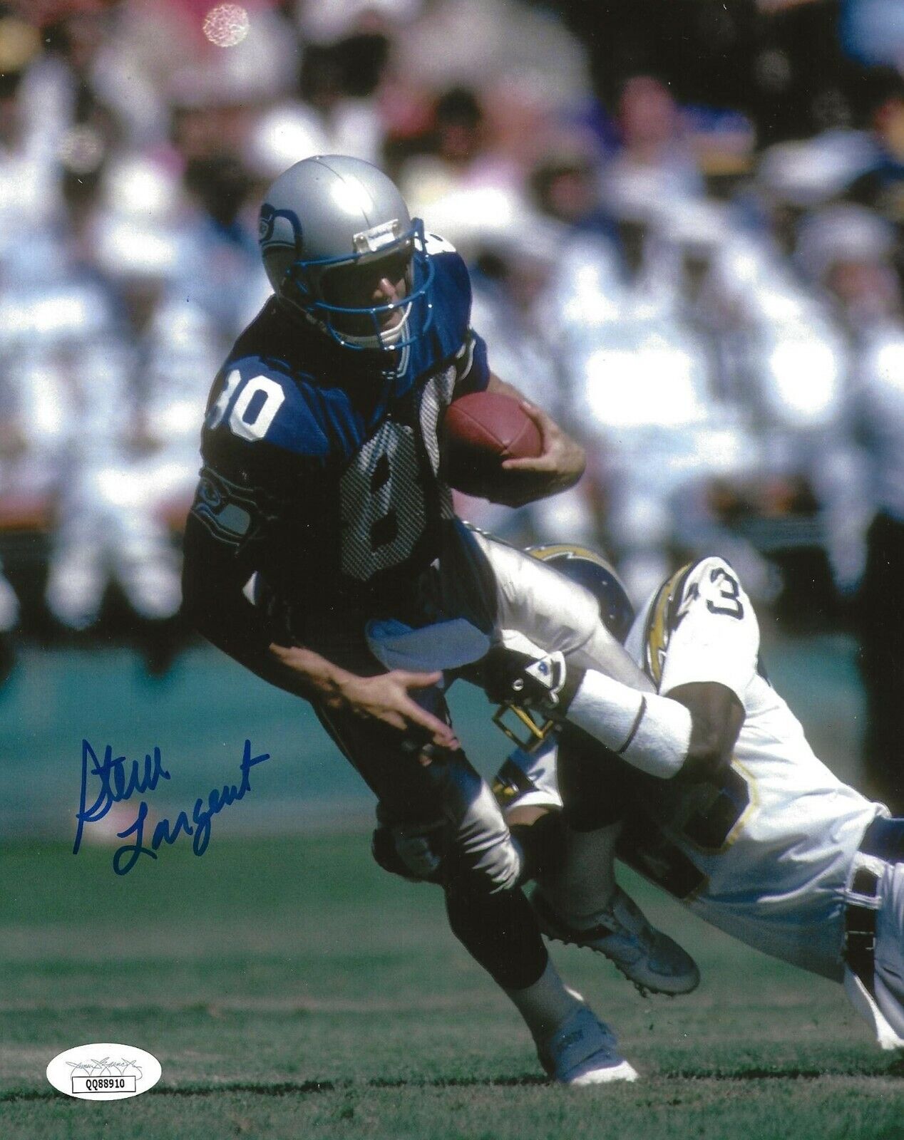 Steve Largent signed Seattle Seahawks 8x10 Photo Poster painting autographed 3 JSA