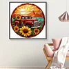 Diamond Painting -DIY Round Drill Sunflower Car