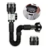 3In1 Bathroom Sink Drain Kit Flexible P-Trap Drain Pipe Replacement with Pop Up Stopper Expandable Flexible Downspout Pipe Anti Odor Filter Water Pipes