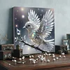 (Framed)Diamond Painting -DIY Round Drill Bird with Frame(25x25cm)
