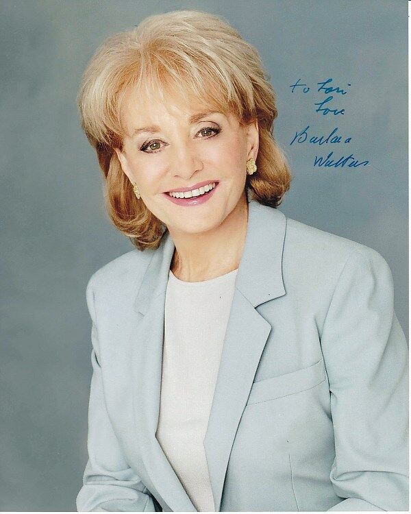 BARBARA WALTERS Signed Autographed Photo Poster paintinggraph - To Lori