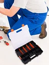 Double Side Tools Box Organizer Hardware Storage Box for Screws Nuts Nails Bolts