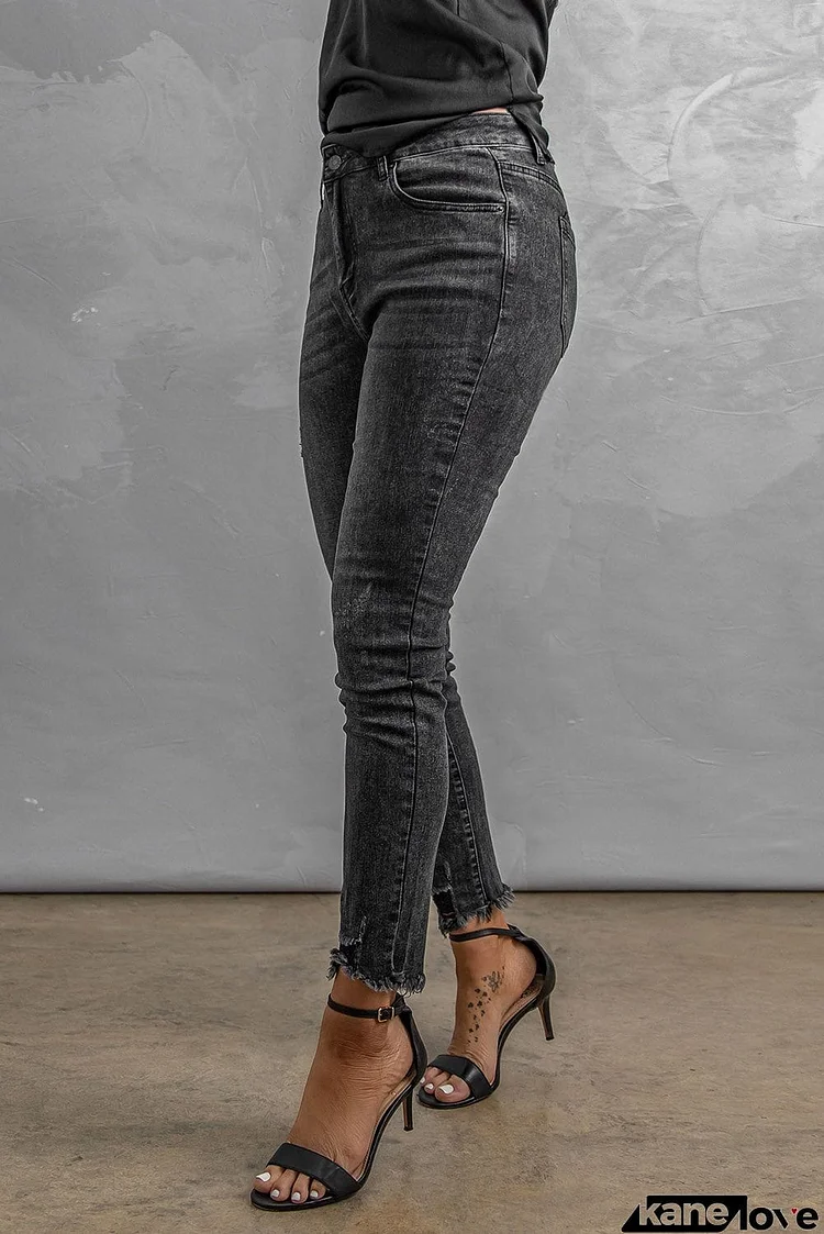 High Rise Ankle Skinny Jeans