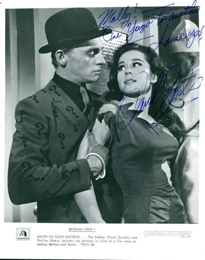 Frank Gorshin (Batman) (Vintage, Inscribed) signed Photo Poster painting COA