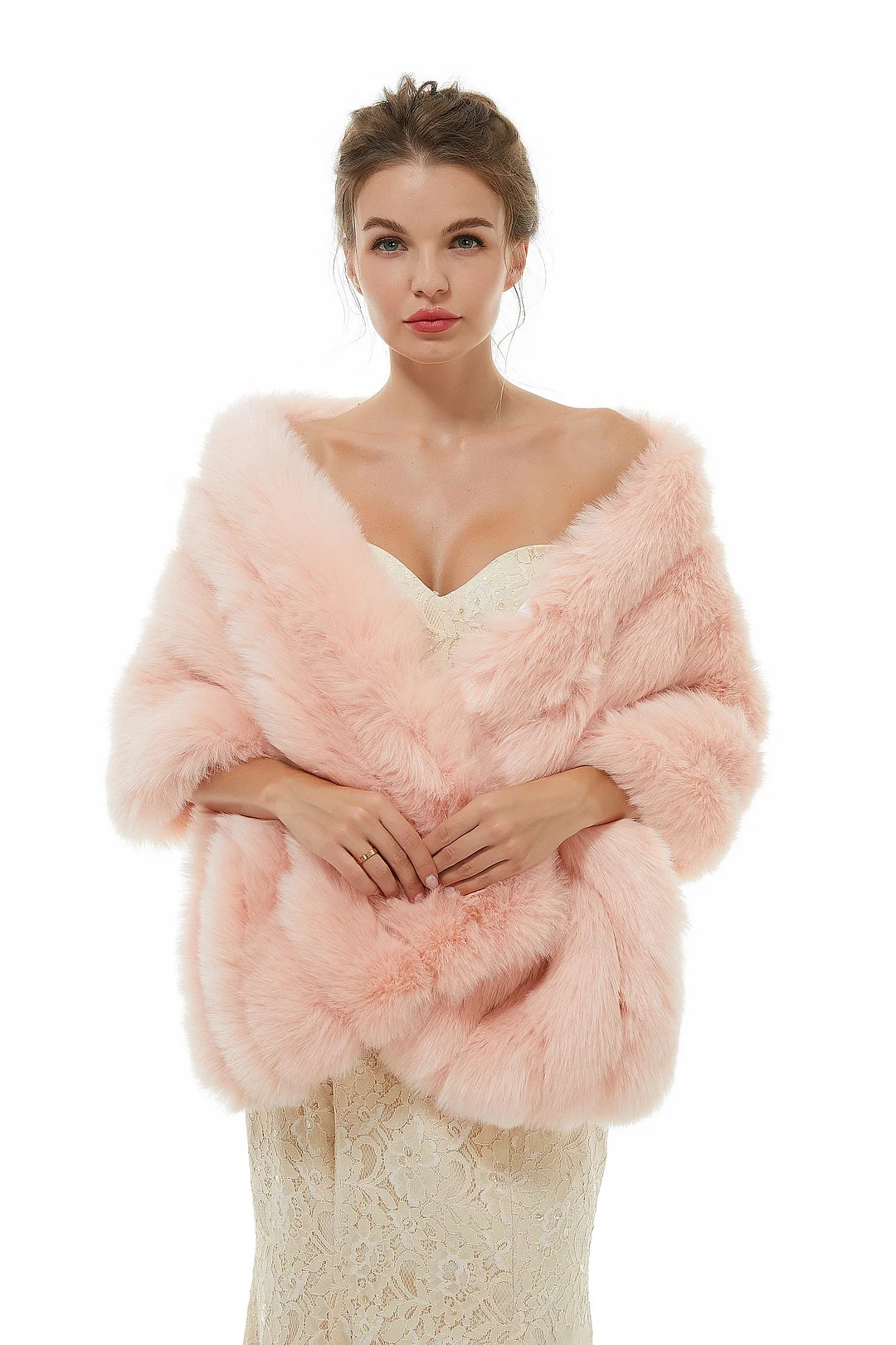 Bellasprom Faux Fur Wedding Wrap for Winter