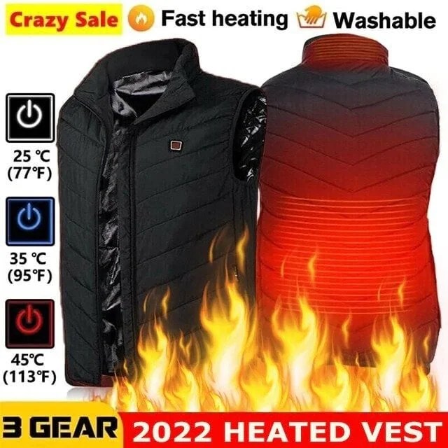 (🎄Early Christmas Sale -49% OFF) 2022 Unique Unisex Warming Heated Vest, Buy 2 get Free shipping