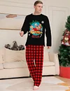 Halloween Family Parent-child Christmas Plaid Cartoon Pajamas